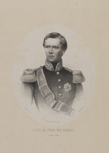 28815 Portret van Willem N.A.F.K.H. van Oranje - Nassau, geboren 1840, kroonprins der Nederlanden (1849-1879), zoon van ...